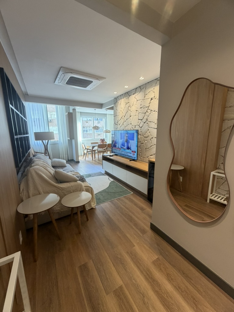 Daylight view from the entrance into the living and dining areas